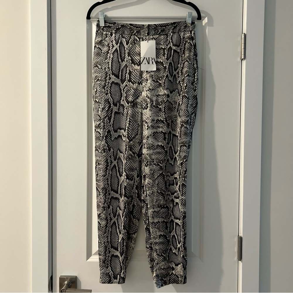 NWT Satin Snakeskin Pants